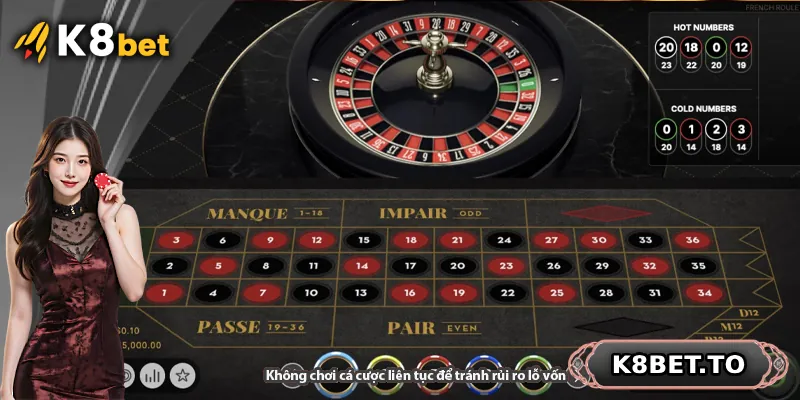 Không chơi cá cược liên tục để tránh rủi ro lỗ vốn