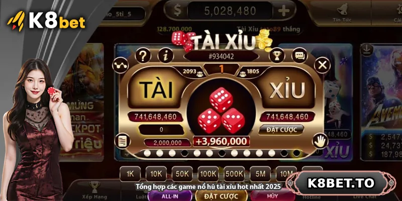 Tổng hợp các game nổ hũ tài xỉu hot nhất 2025